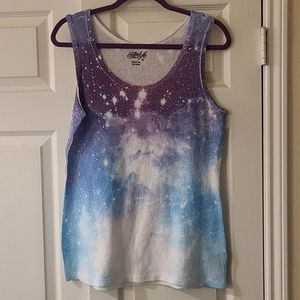 Celestial galaxy tank top